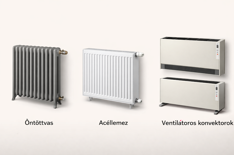 radiátor típusok